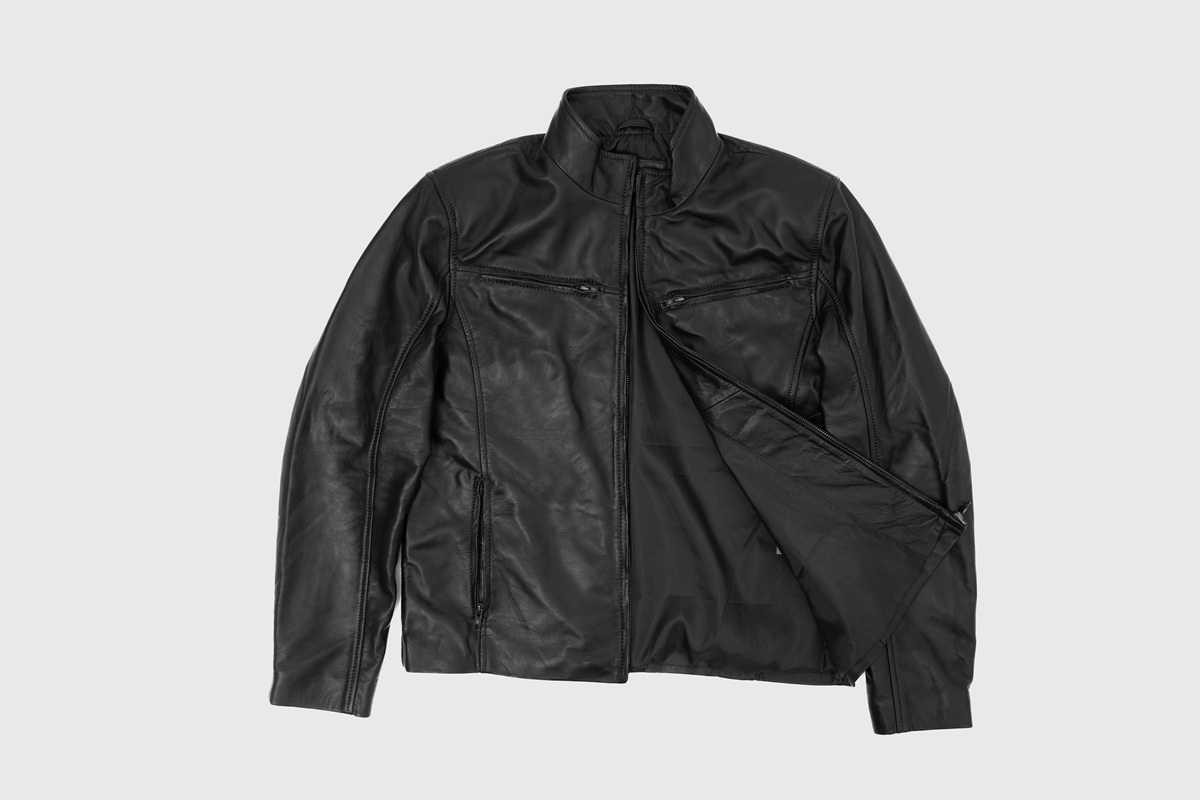 Mitch Black Leather Biker Jacket